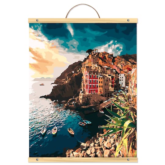 Colorful Buildings & Sea Paint-by-Number Kit by Artist's Loft™ Necessities™